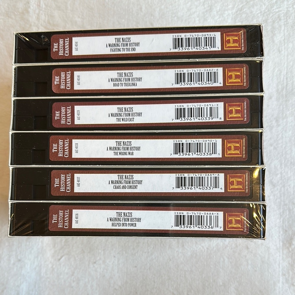 New The Nazis: A Warning from History VHS Series of 6
